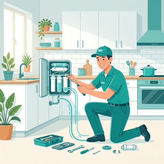 Waafoo Water Mitra servicing an RO water purifier
